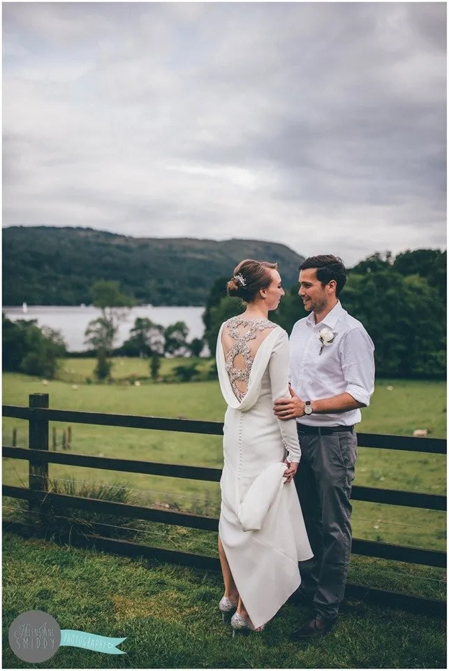 Jen & Alex on their wedding day