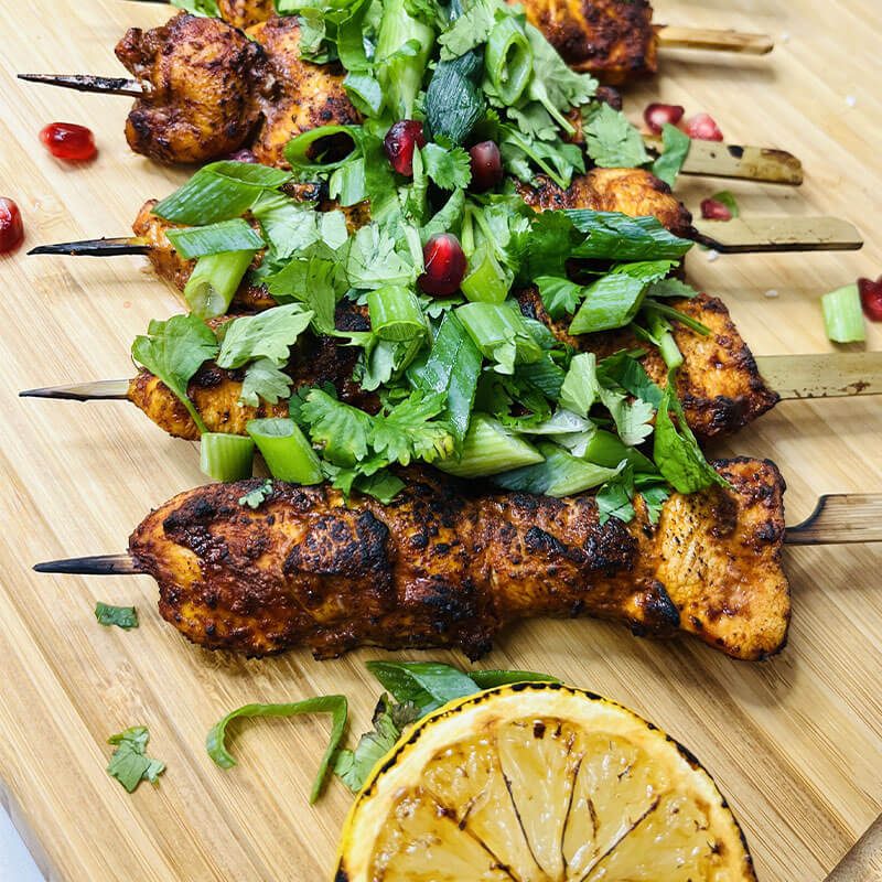 Chicken Tandoori Masala shawarma kebab sticks