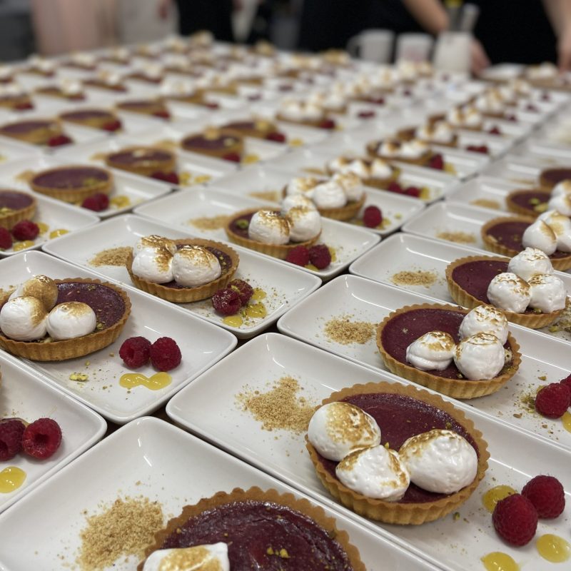 Raspberry & White Choc Tart